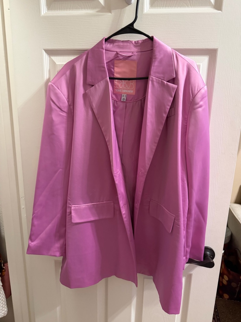 Eras Tour Bright Pink Oversized Blazer Jacket and sparkly dress